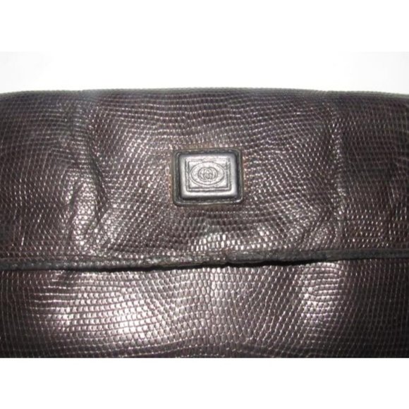 GUCCI Vintage Brown Snakeskin XL Checkbook - Picture 10 of 12